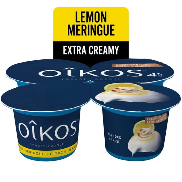 Yogurt Oikos Extra Creamy Greek Yogurtemon Meringue Flavour, 4% Mf hero