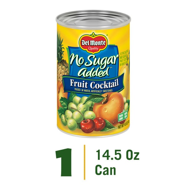 Canned/Jarred Fruits Del Monte No Sugar Added Fruit Cocktail Packed in Water hero