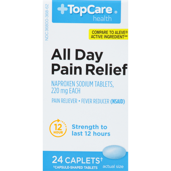 Muscles, Joints & Pain Relief TopCare All Day Pain Relief, 220 mg, Caplets hero