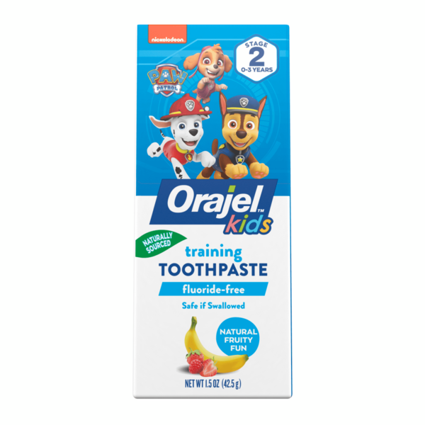 Oral Hygiene Orajel Nickelodeon Paw Patrol Fruity Fun Training Toothpaste hero