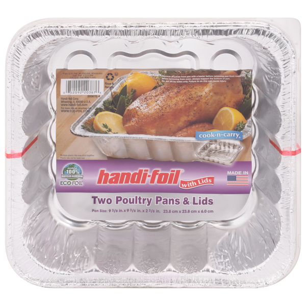 Kitchen Supplies Handi-foil Pans & Lids, Poultry hero