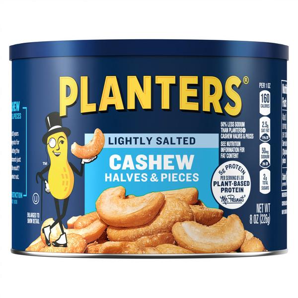 Nuts, Seeds & Dried Fruit Planters Cashews Halves & Pieces Lightly Salted hero