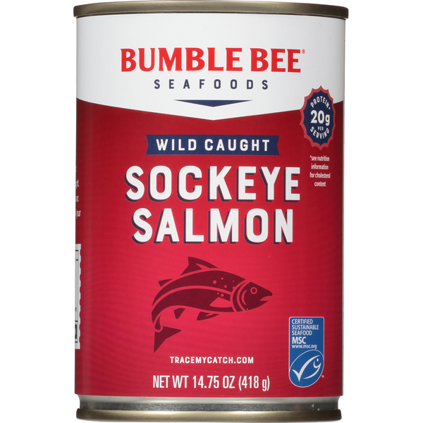 Canned Meat & Seafood Bumble Bee Salmon, Sockeye hero