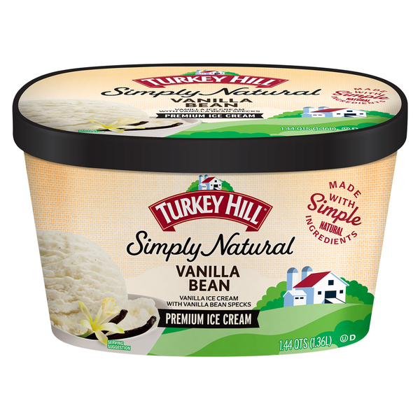 Ice Cream & Ice Turkey Hill Ice Cream, Premium, Vanilla Bean hero