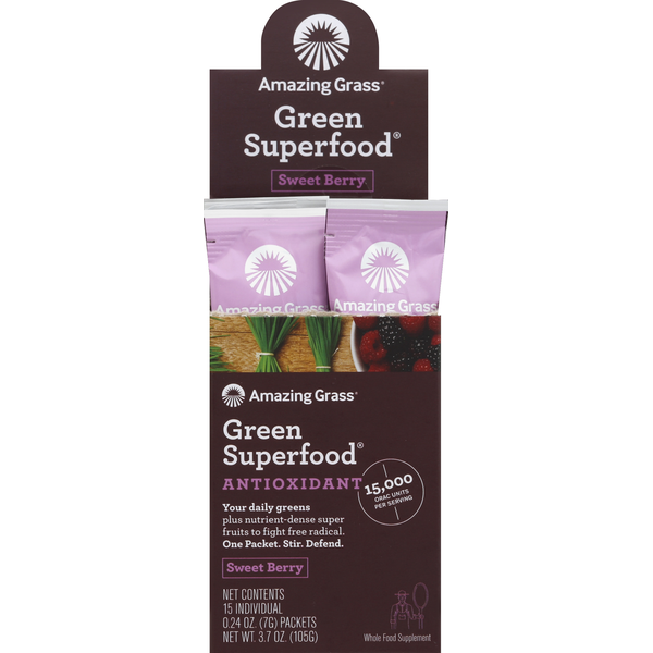 Protein & Meal Replacements Amazing Grass Green Superfood, Antioxidant, Sweet Berry hero