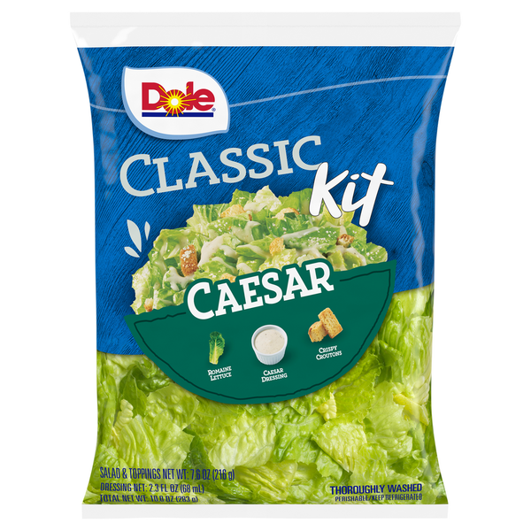 Prepared Soups & Salads Dole Classic Kit, Caesar hero