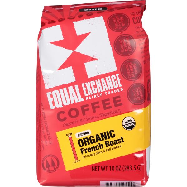 Coffee Equal Exchange Coffee, Organic, Ground, Dark, French Roast hero