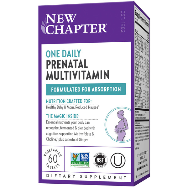 Dietary Supplements New Chapter One Daily Prenatal Multivitamin with Methylfolate + Choline hero