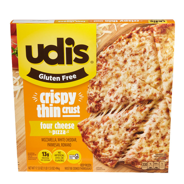 Frozen Pizza Udi's Three Cheese Pizza hero