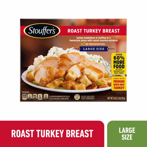 Frozen Meals Stouffer's Large Size Roast Turkey Breast hero