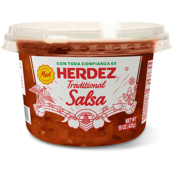 Fresh Dips & Tapenades Herdez Traditional Salsa Medium Cup hero