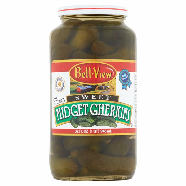 Pickled Goods & Olives Bell-View Midget Gherkins, Sweet hero