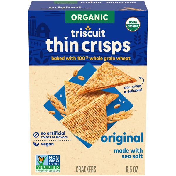 Crackers Triscuit Organic Original Thin Crisps Crackers hero