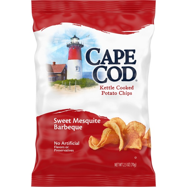 Chips & Pretzels Cape Cod Sweet Mesquite Barbeque Kettle Cooked Potato Chips hero