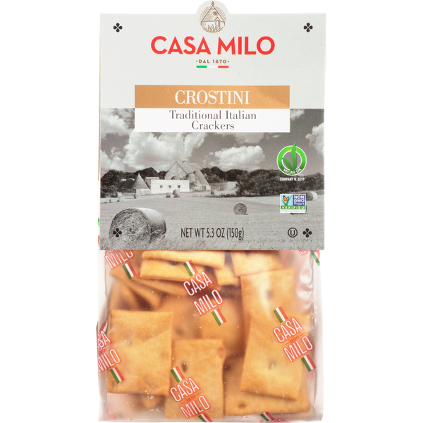 Crackers Casa Milo Crostini, Traditional Italian, Crackers hero