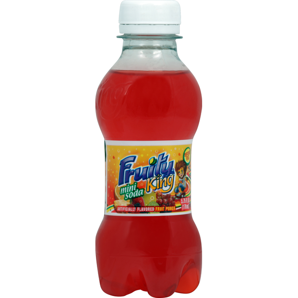 Soft Drinks Fruity King Mini Soda, Fruit Punch hero