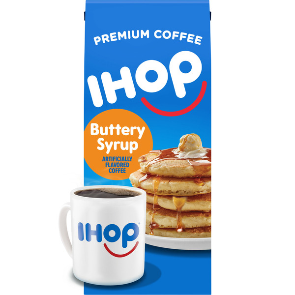 Coffee IHOP Buttery Syrup hero