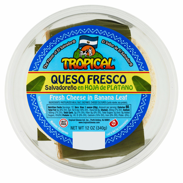 Specialty Cheeses Tropical Salvadoreño Fresh In Banana Leaf Cheese hero