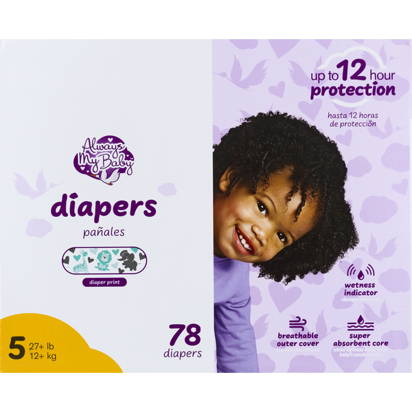 Diapers & Wipes Always My Baby Diapers Club Size 5 hero