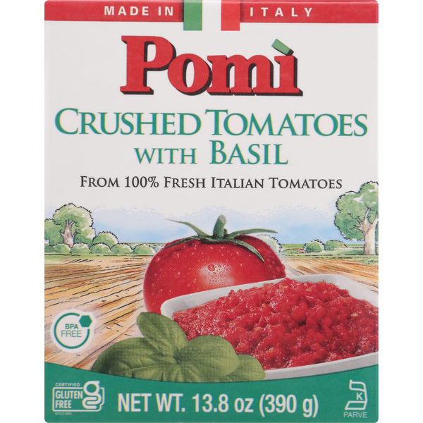 Prepared Meals Pomì  Tomatoes with Basil, Crushed hero