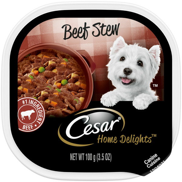 Water, Seltzer, Sparkling Water Cesar Home Delights Soft Wet Dog Food Beef Stew hero