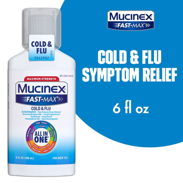 Cold, Flu & Allergy Mucinex Fast-Max Cold & Flu All-in-One Maximum Strength Liquid hero