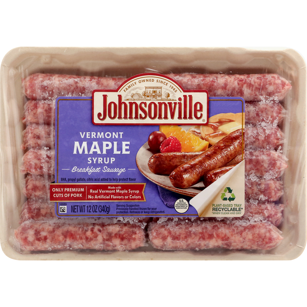 Prepared Meals Johnsonville Breakfast Sausage, Vermont Maple Syrup hero