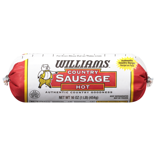 Hot Dogs, Bacon & Sausage Williams Hot Country Sausage Roll hero