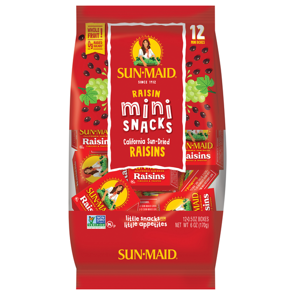 Dried Fruit & Fruit Snacks Sun-Maid Mini-Snacks® California Sun-Dried Raisins hero