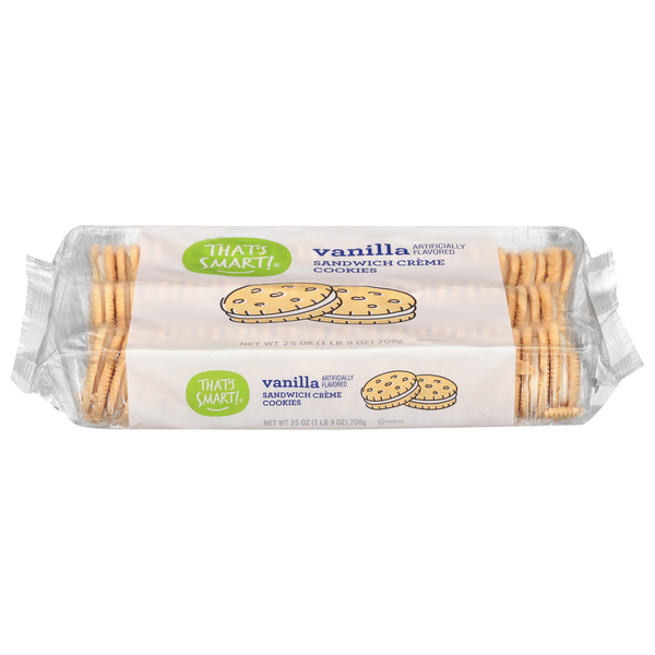 Cookies & Cakes That's Smart! Sandwich Creme Cookies, Vanilla hero