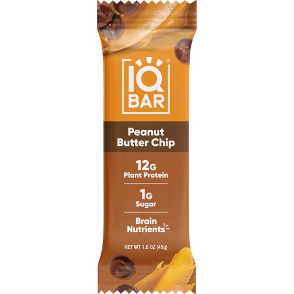 IQBAR Peanut Butter Chip, Keto + Vegan Protein Bar hero