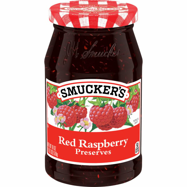 Nut Butters/Jellies/Spreads Smucker's Preserves, Red Raspberry hero