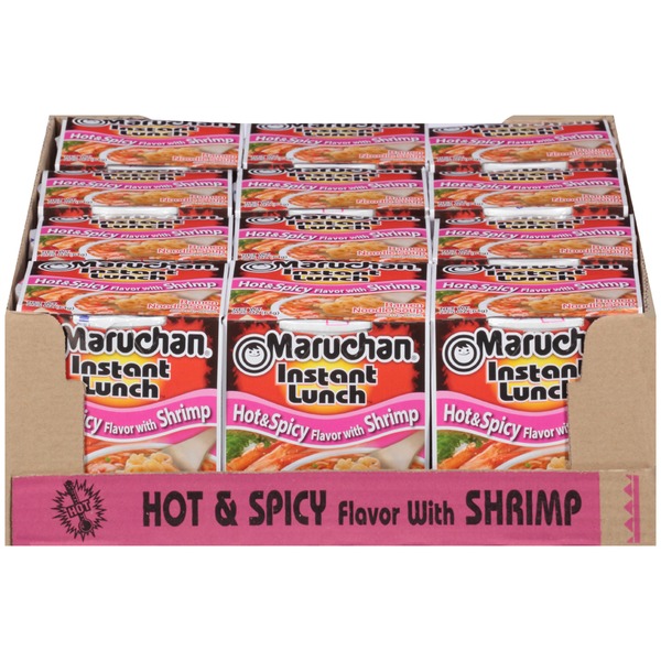 Instant Foods Maruchan Hot & Spicy Flavor with Shrimp Ramen Noodle Soup hero