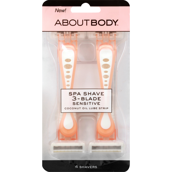 Shave Needs About Body Spa Shave, 3-Blade, Sensitive hero