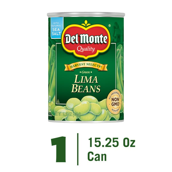 Canned Meat, Seafood & Beans Del Monte Lima Beans, Green hero