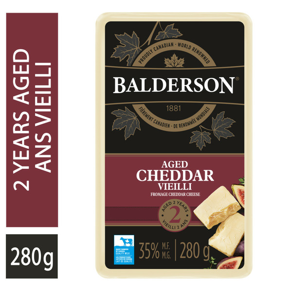 Specialty Cheeses Balderson 2 Year Cheddar hero