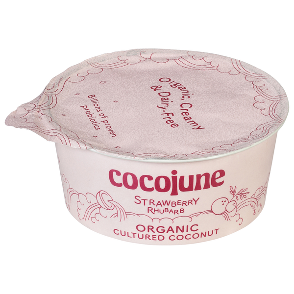 cocojune Cultured Coconut, Organic, Strawberry Rhubarb hero