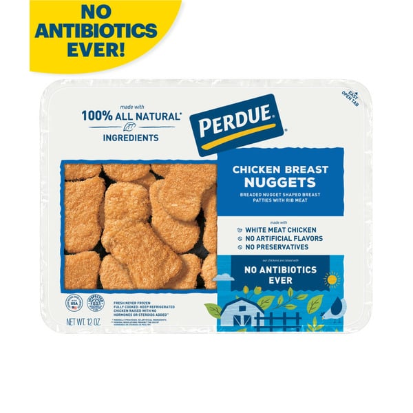 Chicken & Poultry Perdue No Antibiotics Ever Chicken Breast Nuggets hero