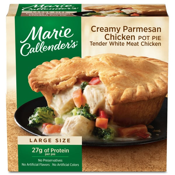 Frozen Meals Marie Callender's Creamy Parmesan Chicken Pot Pie Frozen Meal hero