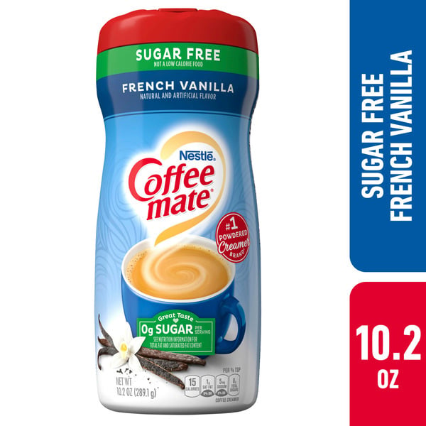 Creamers Coffee mate Nestle French Vanilla Sugar Free Powder Coffee Creamer hero