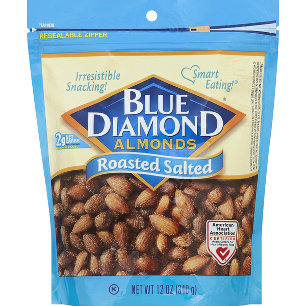 Nuts, Seeds & Dried Fruit Blue Diamond Almonds, Roasted Salted hero