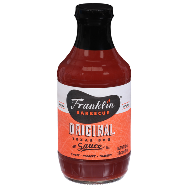 Condiments Franklin Barbecue Sauce, Texas BBQ, Original hero