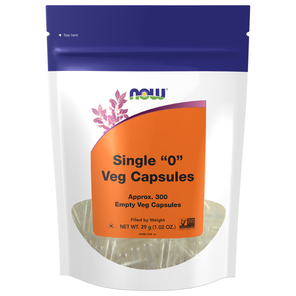 Vitamins & Supplements NOW Empty Capsules, Vegetarian, Single 0" hero