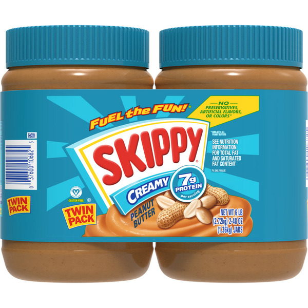 Spreads SKIPPY Creamy Peanut Butter Twin-Pack hero