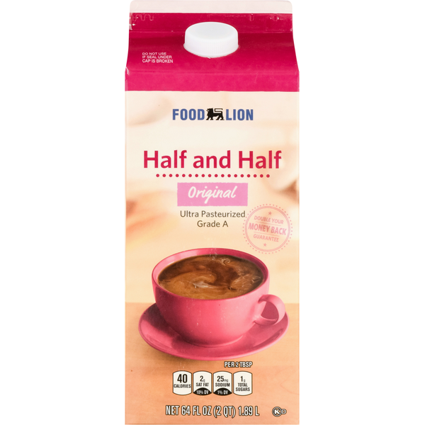 Cream Food Lion Half and Half, Original, Ultra Pasteurized hero