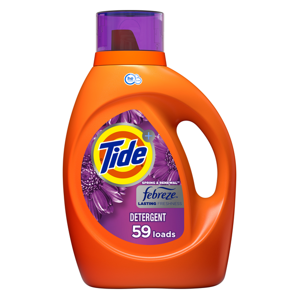 Laundry Tide Plus Febreze Freshness Spring & Renewal HE Turbo Clean Liquid Laundry Detergent hero