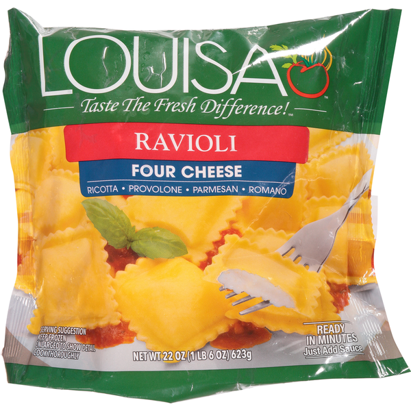 Frozen Meals Louisa Ravioli, Four Cheese hero