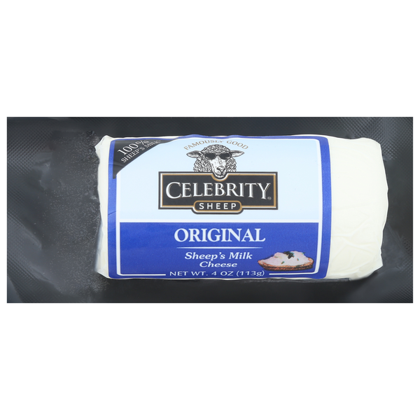 Packaged Cheese Celebrity Cheese, Sheep's Milk, Original hero