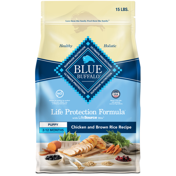 Dog Food & Care Blue Buffalo Life Protection Formula Natural Puppy Dry Dog Food, Chicken and Brown Rice hero