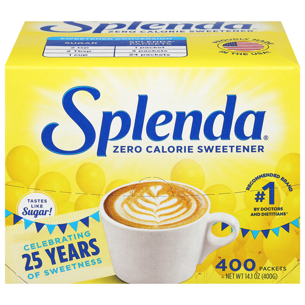 Baking Ingredients Splenda Sweetener, Zero Calorie hero